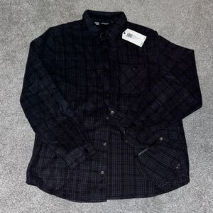 New men’s Heavy Polyester winter Plaid WESC full Snap Shirt Shacket Jacket XL